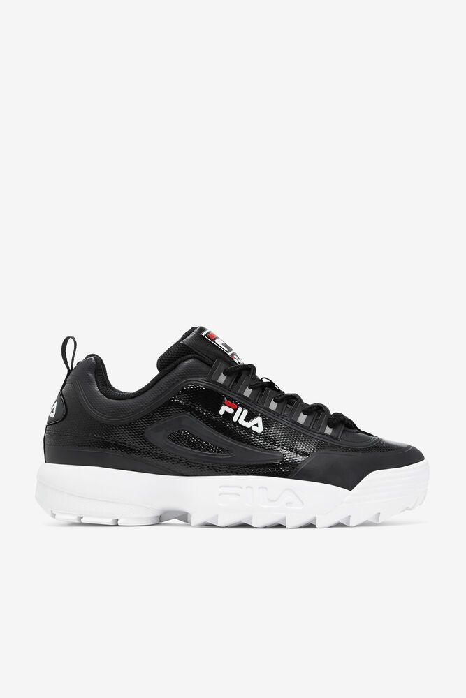 Fila Disruptor 2 No-sew Black Sneakers Mens - NZ 74238-VEWZ